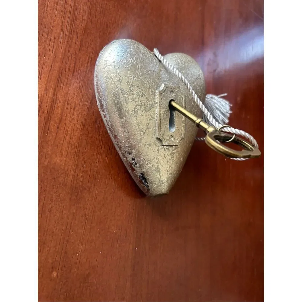 Art Hearts Hanging Heart Ornament with Key Two Are Better Than One